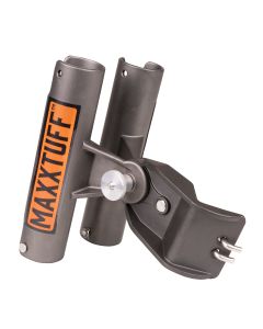Grey MAXXTUFF Bicycle Rod Holder - angled view