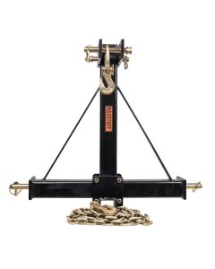 MAXXTUFF Log skidder with 2" receiver and chain -front view 