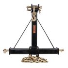 MAXXTUFF Log skidder with 2" receiver and chain -front view 
